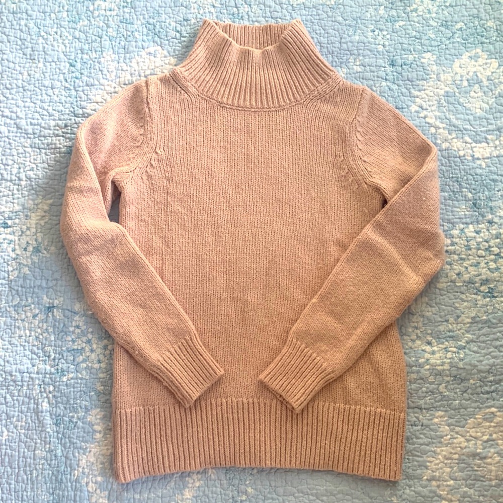 Ann Taylor Mock Neck Wool/Alpaca Blend Sweater